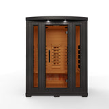 ***New 2026 Model*** Pro 6 3 Person Near Zero EMF FAR Infrared Sauna - Black Finish